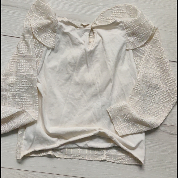 X) 💖* 2/$15 or 4/$25 or $10,Zara kids lace and ruffle top, sz 8 girls - Picture 5 of 6
